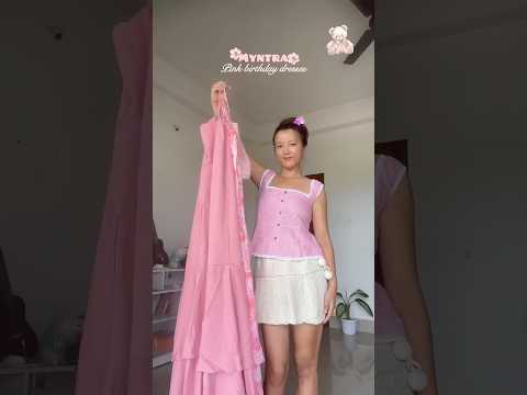Myntra PINK birthday dresses 🌷✨💓 #myntra #birthdaydress #pinkdress #fypシ #shorts