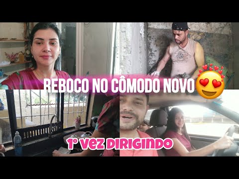 REBOCANDO NOSSO ESCRITÓRIO 🏠| ESTOU APRENDENDO A DIRIGIR ♥️| TA FICANDO LINDA #vlog