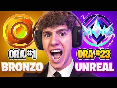 24 Ore per arrivare RANK UNREAL sul Secondo Account! 😱 Fortnite ITA