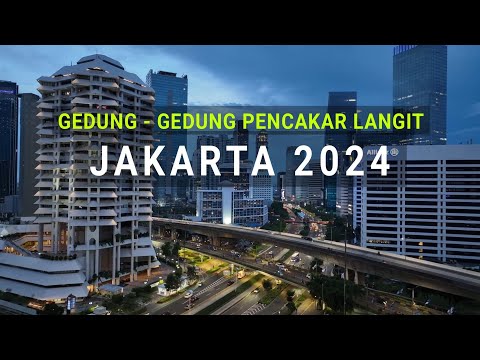 Pesona Kota Jakarta Sore Hari 2024, Melihat Keindahan Gedung2 Pencakar Langit Indonesia