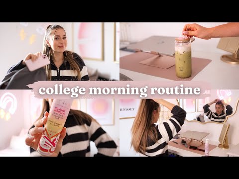 college morning routine 2023 | how i get ready for class 🎀📔