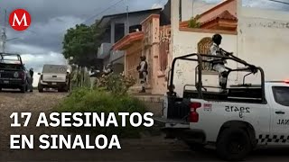 Violencia en Sinaloa cobra la vida de 17 personas en 24 horas