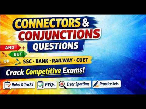 📢 Connectors & Conjunction Questions for CAT, IPMAT, SSC, BANK, CLAT, CUET & More! 🎯🏆