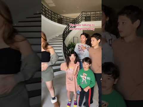 Kids talking to the new baby…