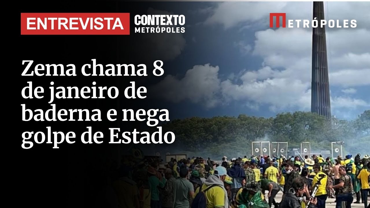 Zema chama 8 de janeiro de baderna e nega golpe de Estado Dois pesos e duas medidas