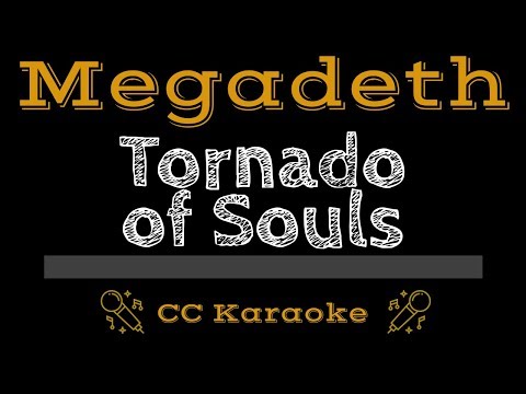 Megadeth • Tornado of Souls (CC) [Karaoke Instrumental Lyrics]