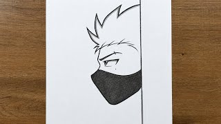 How to Draw an Anime Boy with a Mask Step by Step