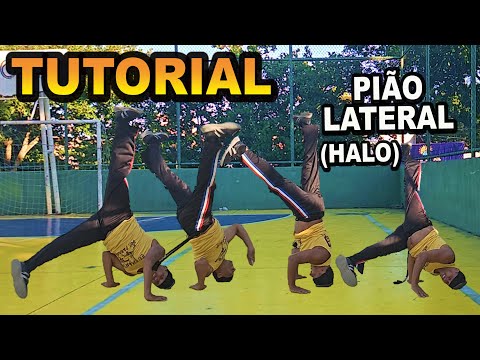 Tutorial capoeira 173 (Pião lateral / Halo / Pião arrastado / relógio de cabeça / tréx)