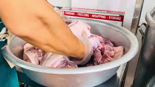 Cách tẩm ướp gia vị ba chỉ nổ bì đều bị