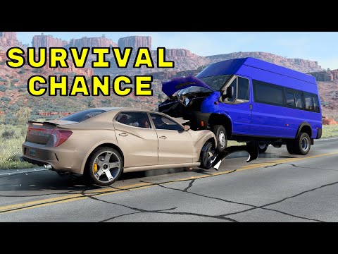 Car Crash Survival Chance #1 - BeamNG.drive WeCrashGames