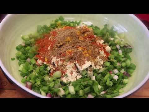 Capsicum Onion Masala हरे प्याज की सब्जी इस तरह बनाएंगे बिना भूख के भी चार रोटी खाएंगे Spring Onion