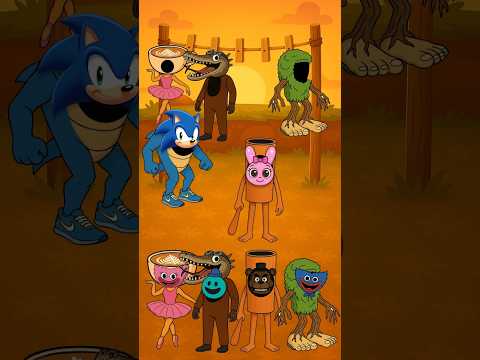 Whose is the Tung Tung Sahur costume?!! 🎭 Sonic - Pinky - Funbot 💙