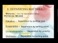 Properties and Separation of Mixtures