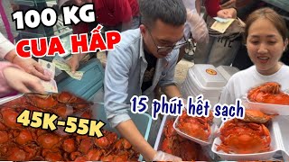 100Kg Cua Hấp 45K Em Gái Xinh Đẹp Bán Tại Vỉa Hè Hàng Trăm Người Kéo Ra Mua Sạch Chỉ 15 Phút