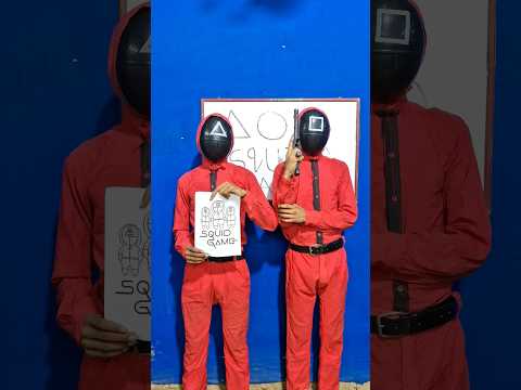 Squid game 😱 Draw soldiers 🎭 #squidgame2 #squidgame #shorts #biharilonda #youtubeshorts