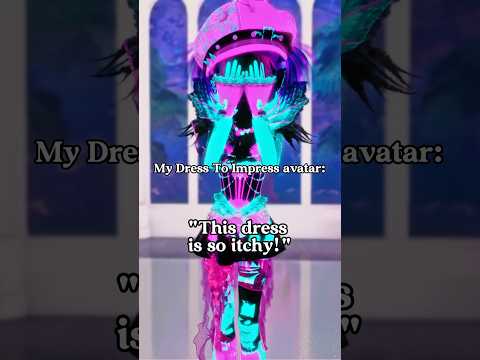 When your Dress To Impress avatar doesn’t like the 24 items you put on 🙄 #roblox #dresstoimpress