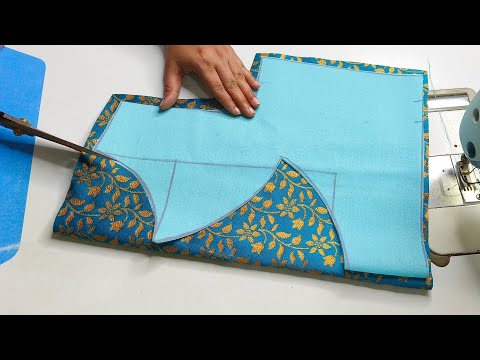 Boat Neck Blouse Back Neck Design Cutting nd Stitching | Boat Neck Blouse Designs | Blouse Ki design