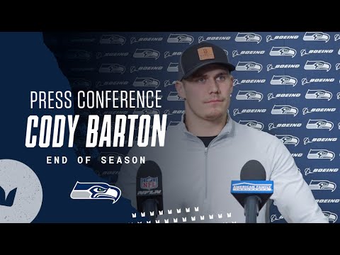 Cody Barton Seahawks End of Season Press Conference - January 10 video clip