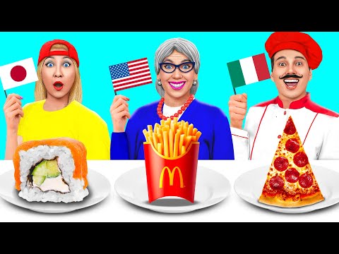 Reto De Cocina Alimentos De Diferentes Países | Impresionante Trucos de Cocina por Mega DO Challenge