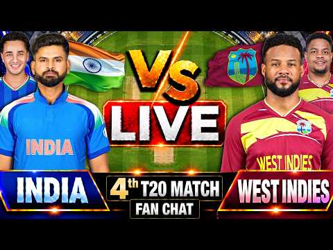🔴LIVE: India vs West Indies 4th T20 Cricket Match Score | IND vs WI 4th T20 Live Cricket match Today