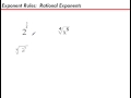 Exponent Rules and Rational Exponents Explained