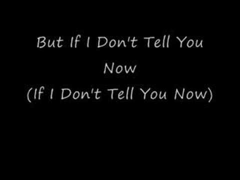 If I Dont Tell You Now - Ronan Keating