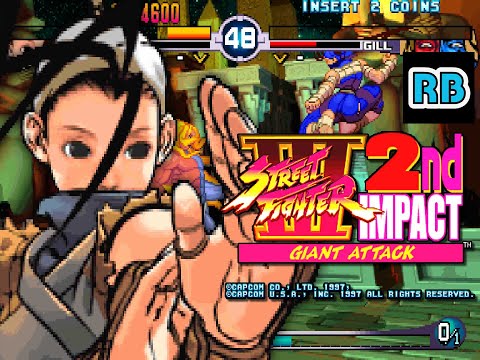 1997 [60fps] Street Fighter III 2nd Impact (USA) Ibuki Hardest ALL