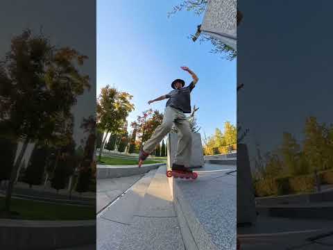 Сто раз проезжал, только придумал трюк 😂 #freeskate #rollerskating #skate