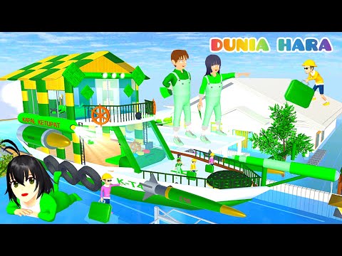 Baby Celine Ikut Mudik Yuta Kumpul Barang Sesuai Warna Kapal Ketupat Hijau 💚 | Sakura School