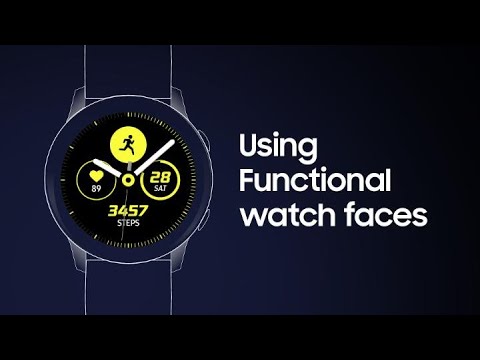 Galaxy Watch Active: How to use Functional watch faces