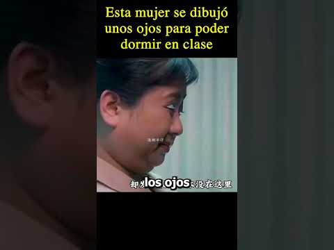 🤣Esta mujer se dibujo unos ojos para.... #moviemovie #verpeliculas #movie