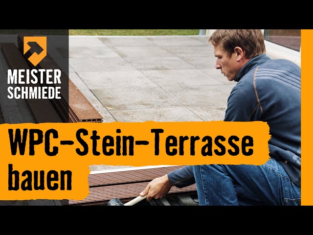 WPC Stein Terrasse bauen