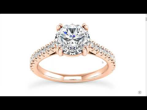 1.34 Carat SI1 I Round Brilliant Cut Diamond Engagement Ring Rose Gold Enhanced #daimondjewellery