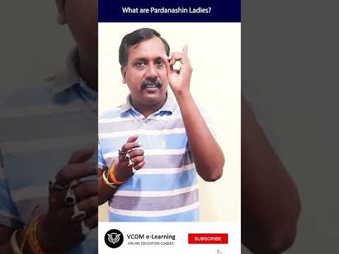 What are Pardanashin Ladies? - #Shortvideo - #businessregulatoryframeworks -Video@67