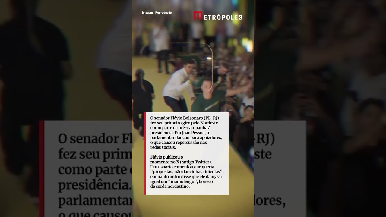Flávio Bolsonaro faz dancinhas em agenda no Nordeste e gera reações