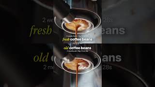Fresh vs. Old Beans: Espresso Test ☕️ #espresso #coffee #coffeetips