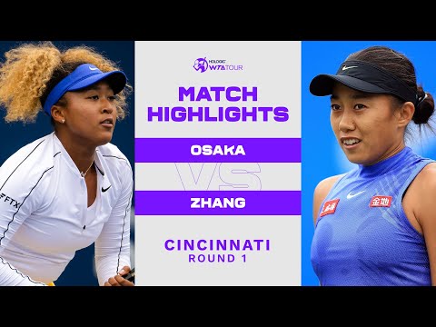 Naomi Osaka vs. Shuai Zhang | 2022 Cincinnati Round 1 | WTA Match Highlights