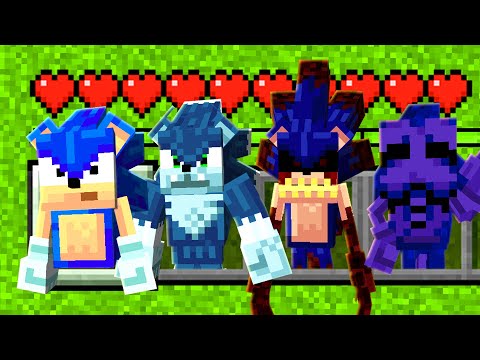 TODO OS PERSONAGENS DE SONIC ADICIONADOS NO MINECRAFT