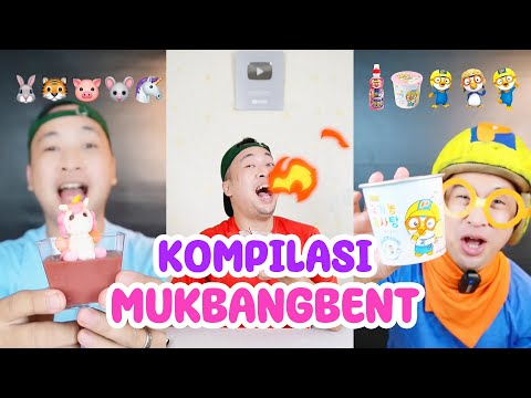 KOMPILASI MUKBANGBENT | MAKAN SERBA EMOJI LUCU | MAKAN SESUAI WARNA | EATING SHOW