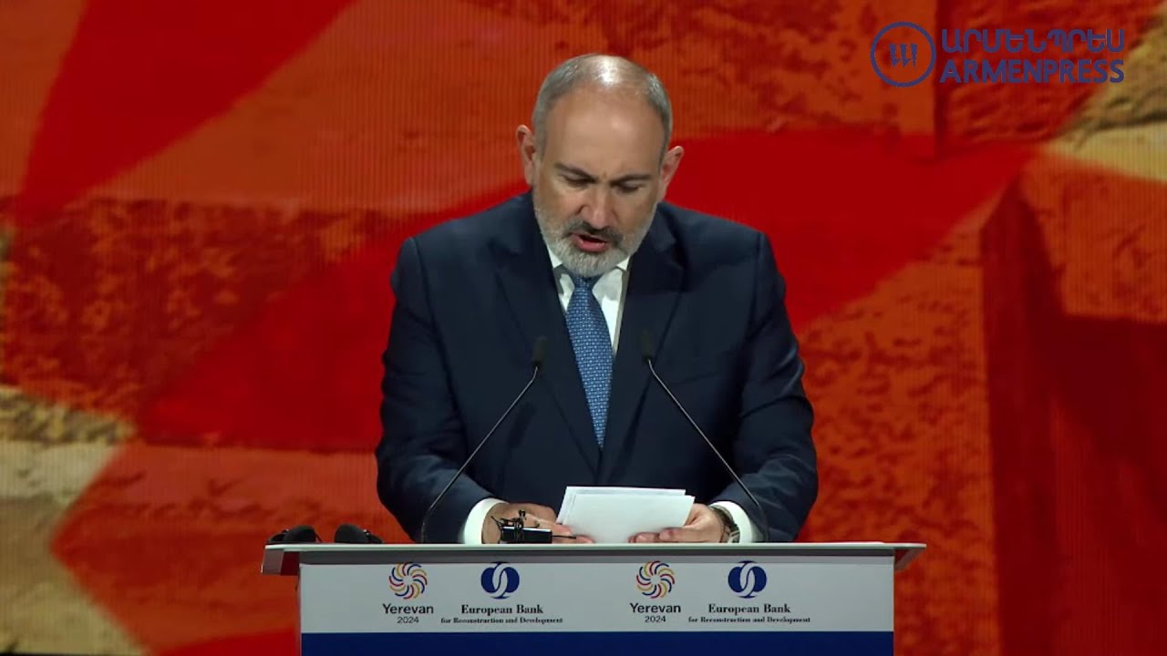 Education reforms, institutional development, peace agenda implementation: PM delivers speech at EBRD annual meeting. LIVE