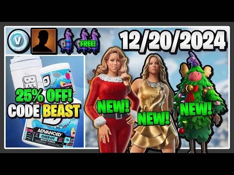 40 VB, *NEW* MARIAH CAREY SKINS, *NEW* GUFFMAS TREE SKIN, 25% OFF ADVANCEDGG, 2 FREE LLAMAS