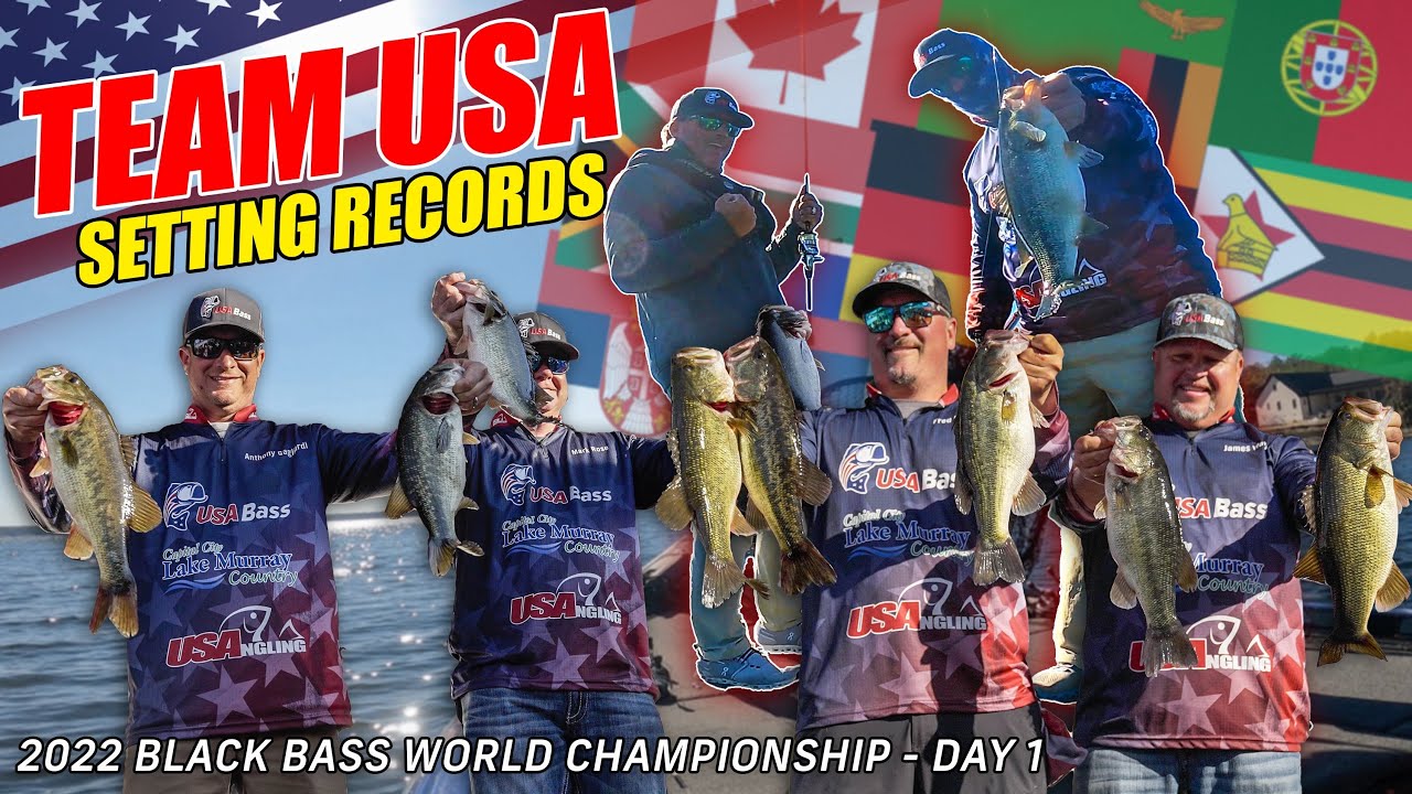 Bass fishing dream team - setting records at the black bass world championship 2022 day 1- ep. 2 (4k)
