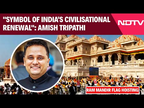 Ayodhya News | "Symbol Of India's Civilisational Renewal": Amish Tripathi On Ram Mandir Dhwajarohan