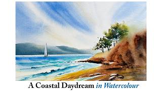 How to Paint a Bright Coastal Scene in Watercolour | Depth and Atmosphere | Loose Style