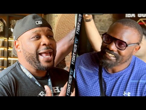 Jarrell Miller CONFRONTS Derek Chisora; BOTH exchange words over Joshua fight!