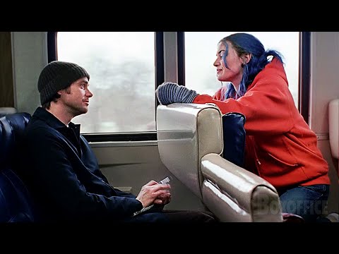ジョエルとクレメンタインが電車で出会う | エターナル・サンシャイン | 映画シーン