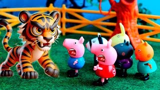 Peppa Pig George e O TIGRE SELVAGEM | Peppa Pig Português Brasil Episódios Completos ferros