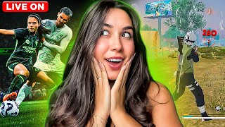 HOJE É DIA DE QUEBRAR TUDO NO FREE FIRE E NO EA FC 25! 😈🔥FREE FIRE AO VIVO ❤ LETHICIAX FF ❤