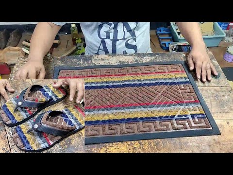 Sandal bagus dari keset handuk