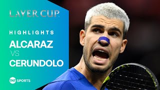 BRILLIANT SHOWCASE! 👏 | Carlos Alcaraz vs Francisco Cerundolo | Laver Cup 2025 Extended Highlights